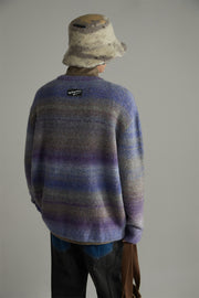 Gradient Stripe Knit Sweater