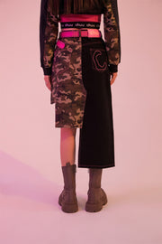 Camo Girl Asymmetrical A-Line Skirt