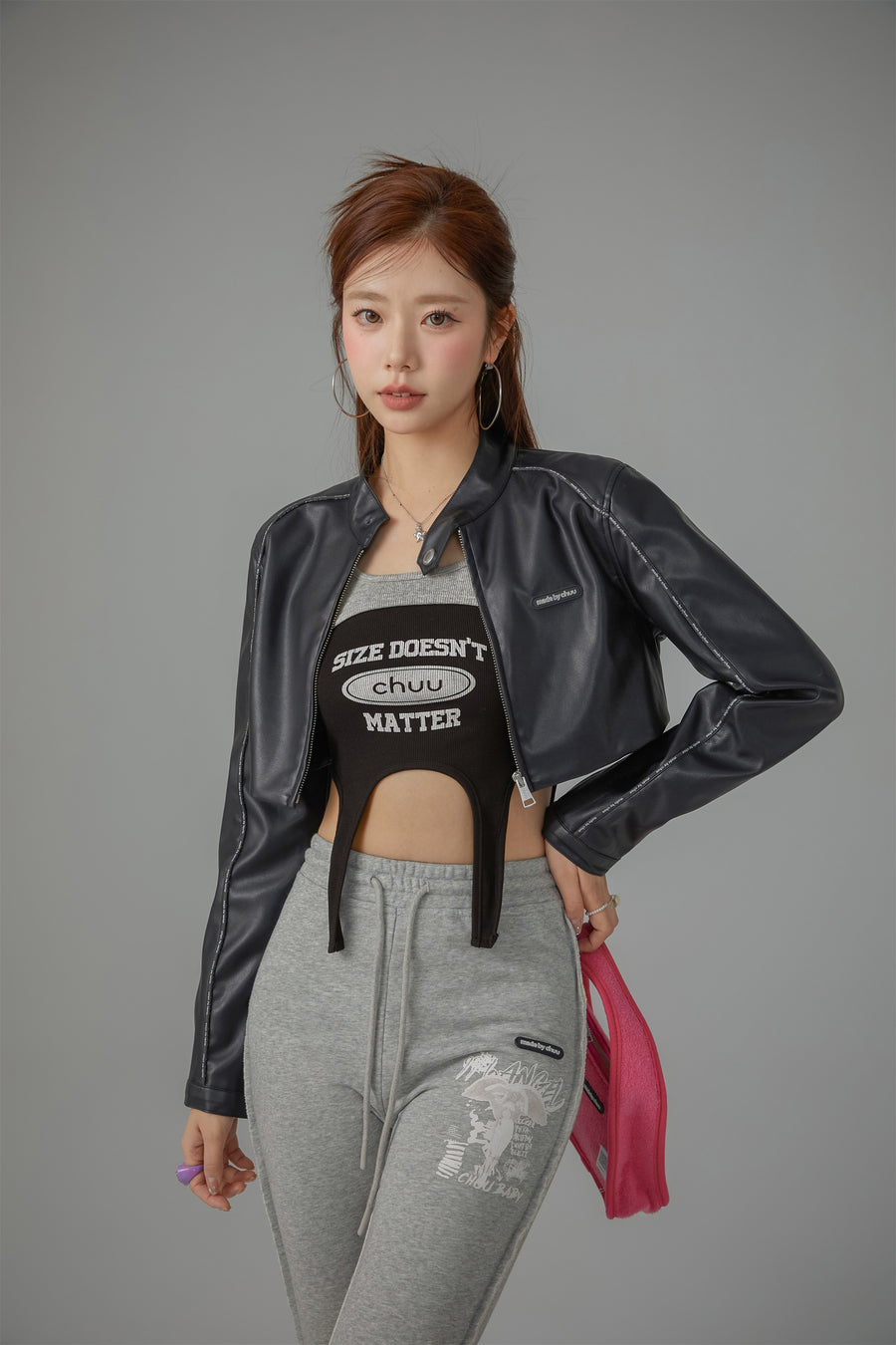 CHUU Size Doesnt Matter Sleeveless Crop Top