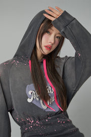 Chuu Heart Casual Hooded Dress