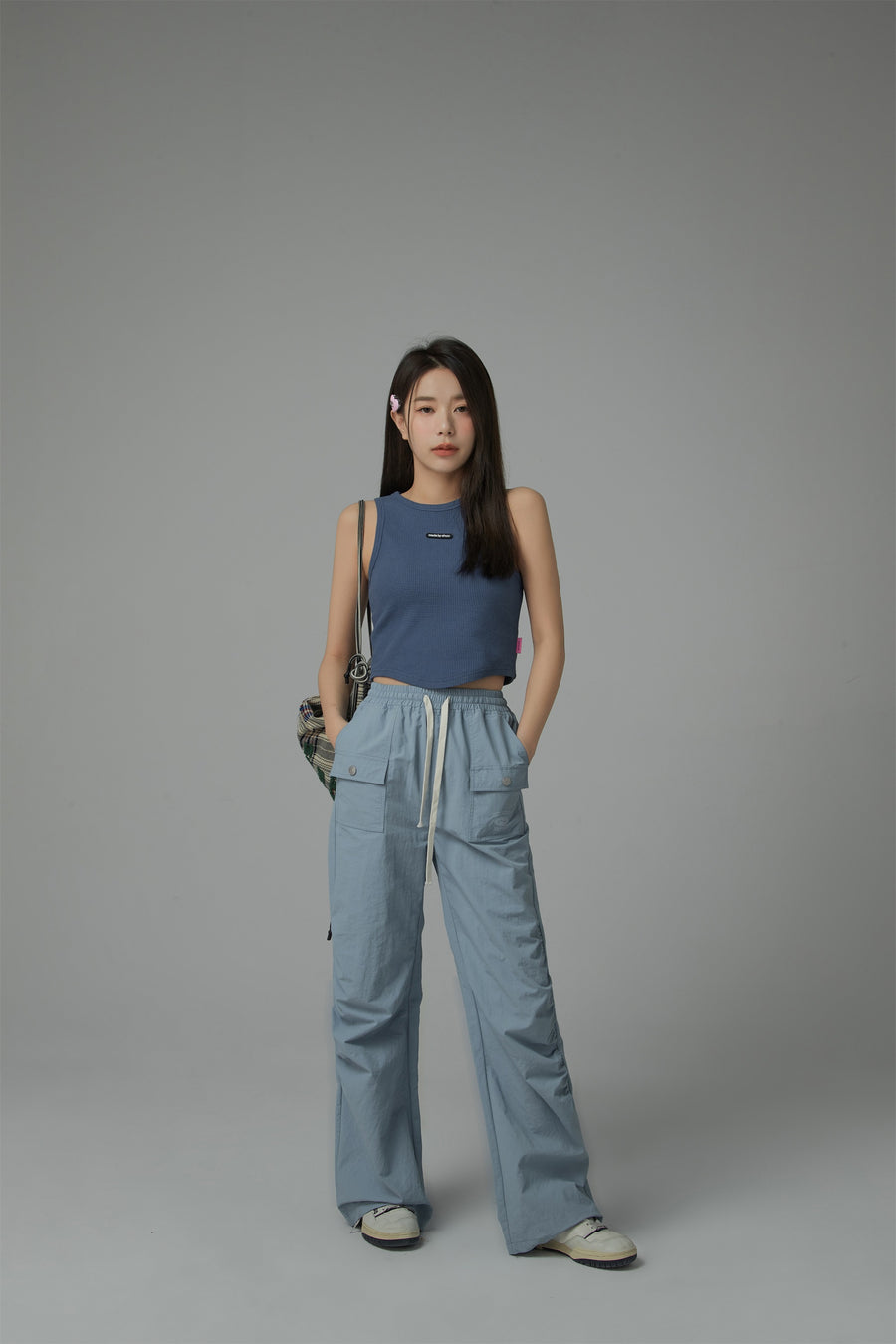 CHUU Color Slim Sleeveless Crop Top