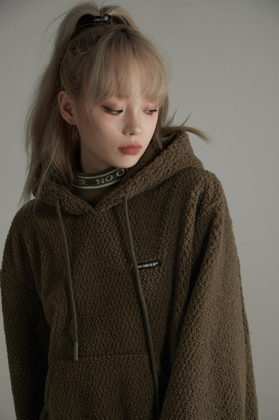 CHUU String Fleece Hoodie