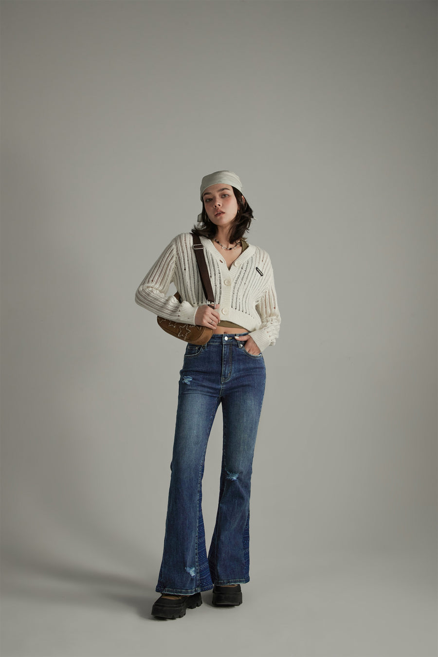 CHUU Slim Bootcut Denim Jeans