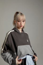 Button Color Overfit Hoodie