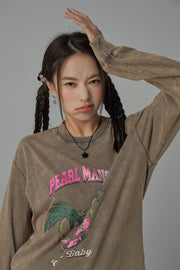 Pearl Mansion Loose Fit Long Sleeve T-Shirt