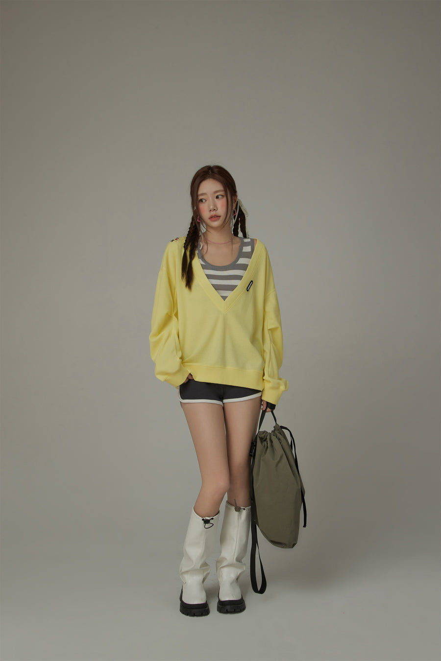 CHUU Chuu Baby Line Color Shorts