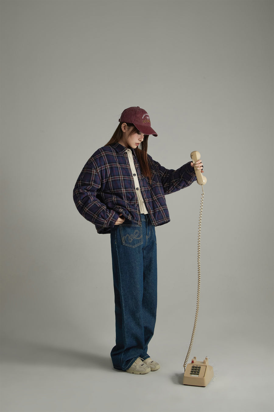 CHUU Check Shirt Overfit Jacket