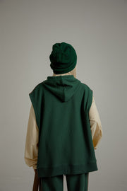 Loose Fit Hoodie Vest