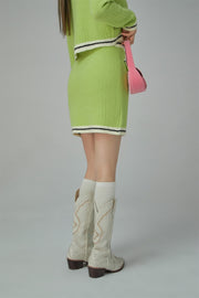 Rich Vibes Knit A-Line Skirt