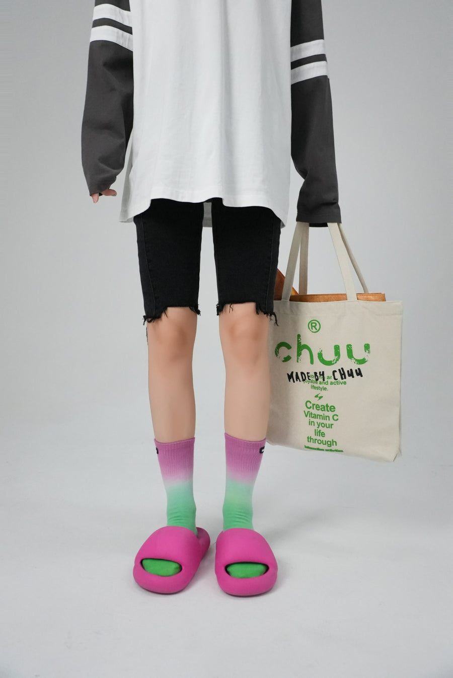 CHUU Gradient Long Socks