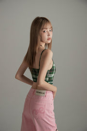 Scottish Check Crop Cami Top