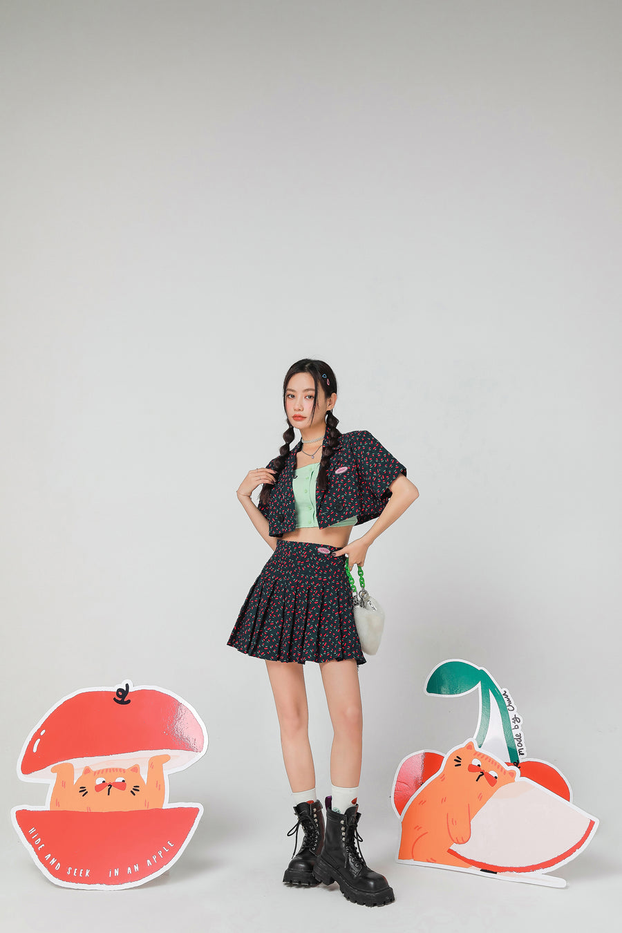 CHUU A Place For Everyone To Fit Cherry Skirt