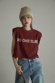 Noe Logo Crop Sleevless Top