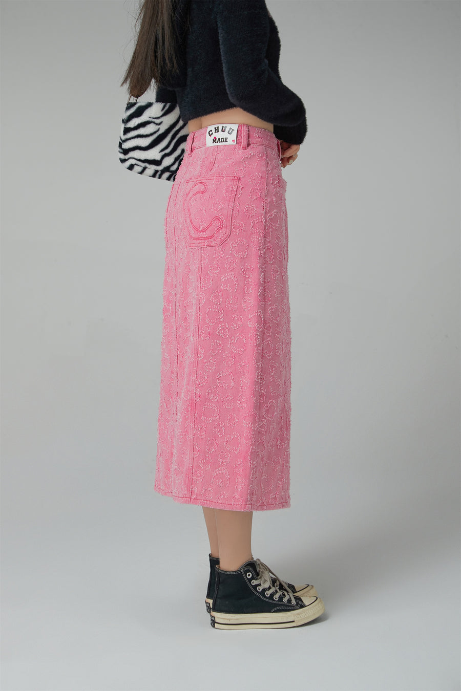 CHUU Baby Girl Split A-Line Long Skirt