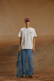 Long Cargo Pockets Wide Jeans