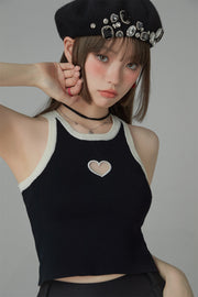 Heart Colored Sleeveless Shirt