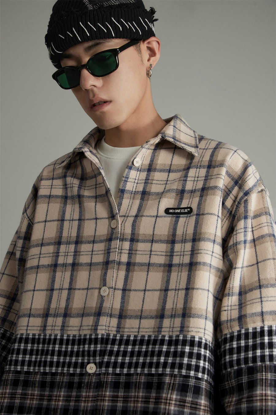 CHUU Flannel Check Oversized Shirt