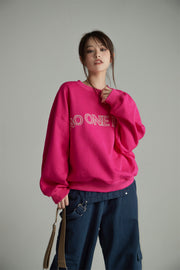 Noe Logo Printed Loose Fit Hoodie