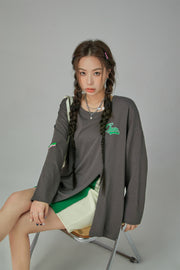 Side Slit Chuu Logo Loosefit Skater Top