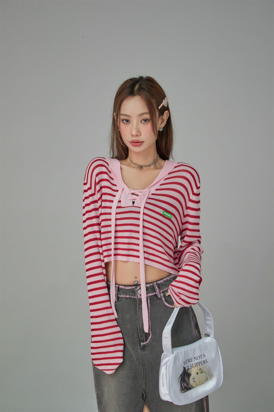 CHUU Sailor Striped Knit Sweater