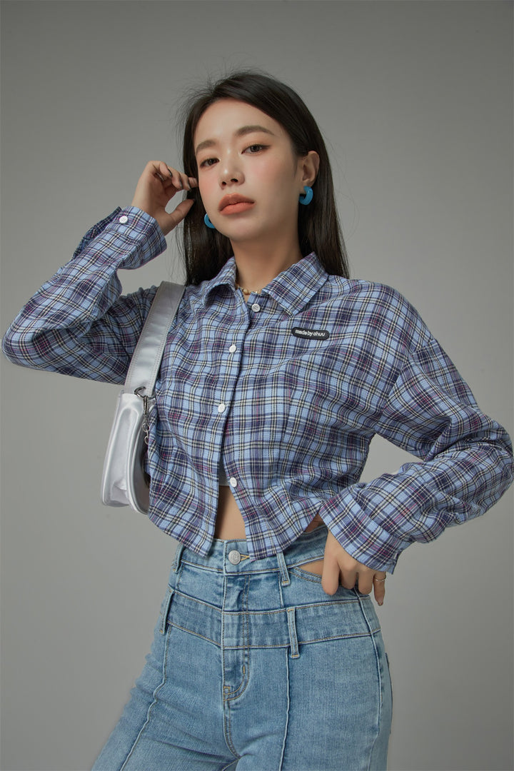 Check Cropped Shirt