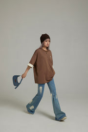 Line Color Loose Fit T-Shirt