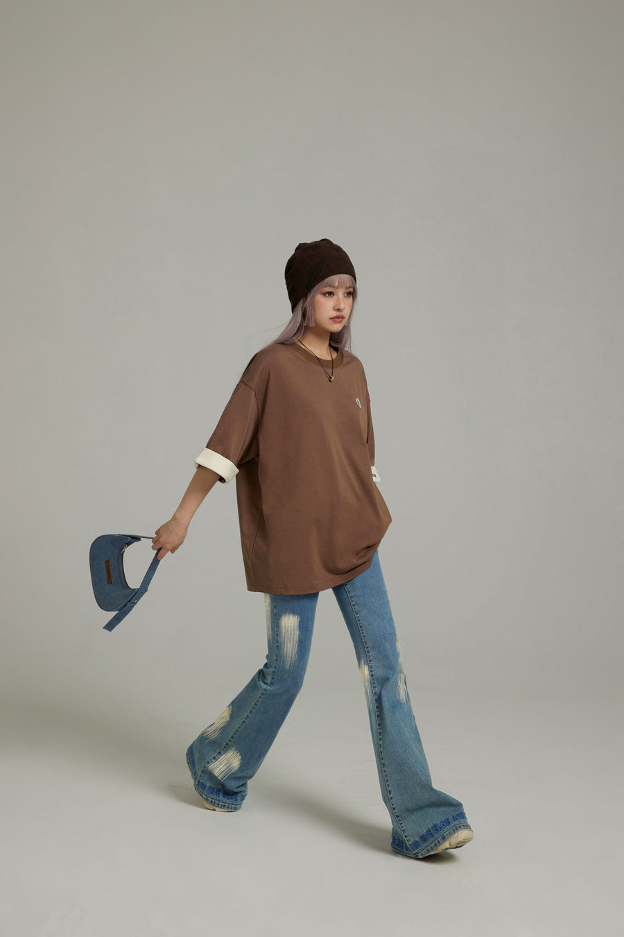 CHUU Line Color Loose Fit T-Shirt