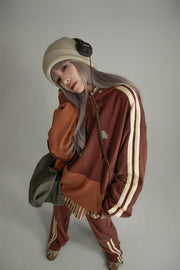 Color Matching Oversize Hoodie