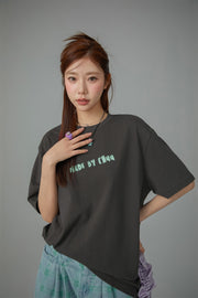 Made By Chuu Lettering Loose Fit T-Shirt