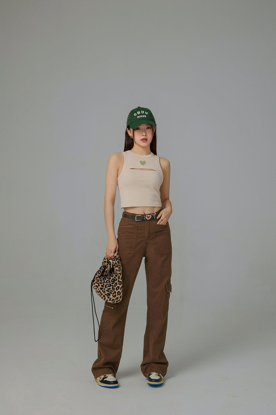 CHUU A Moment Cargo Cotton Pants