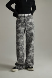 Cameo Printed Jeans Pants