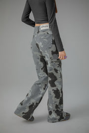 Heart Pocket Camouflage Denim Jeans