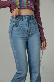 Half Of My Heart Bootcut Denim Jeans