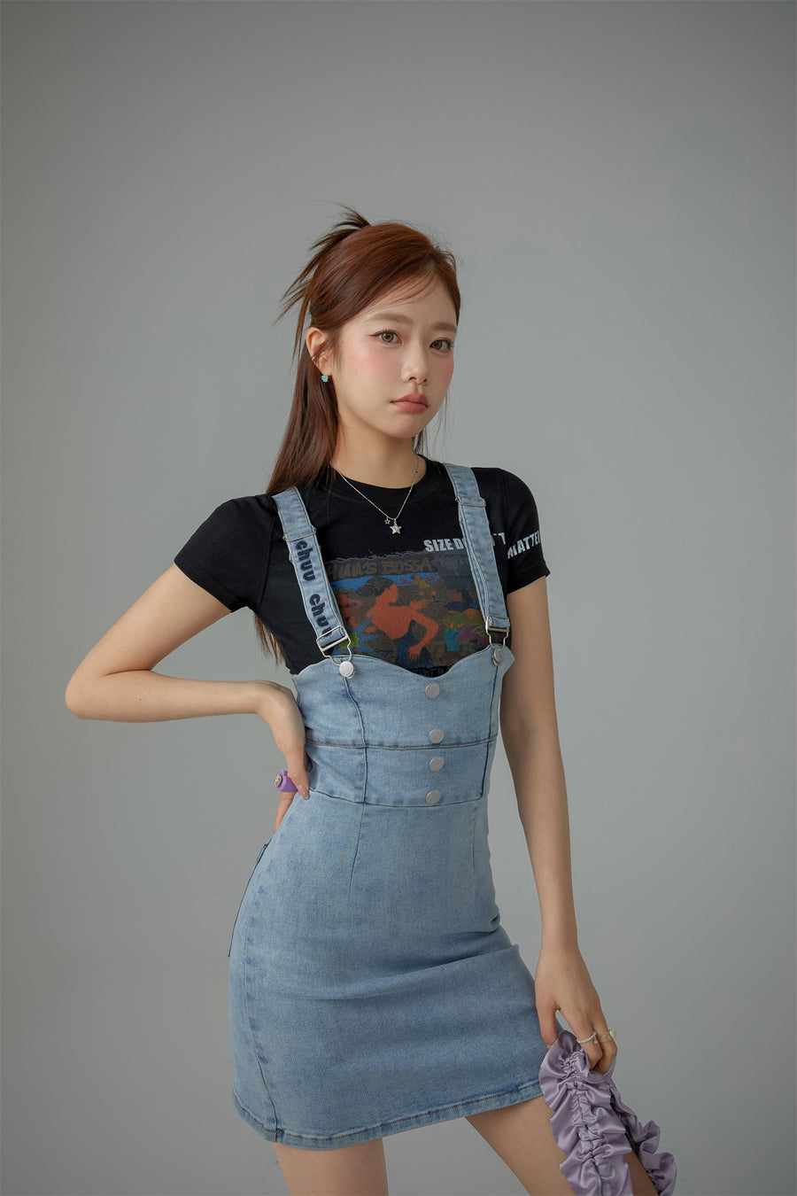 CHUU Size Doesnt Matter Beach Day Cropped T-Shirt