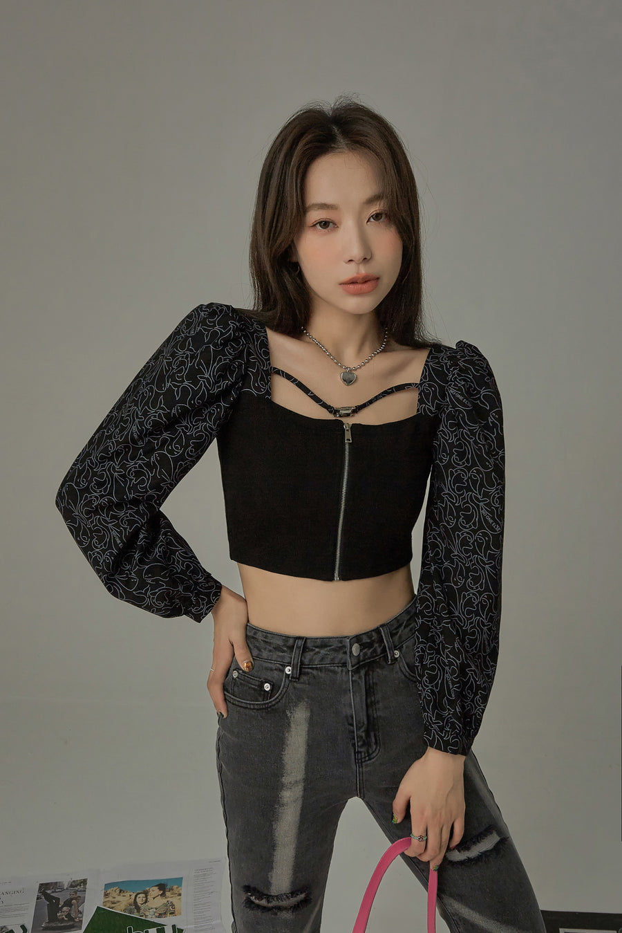 CHUU What Could Go Right Puff Blouse