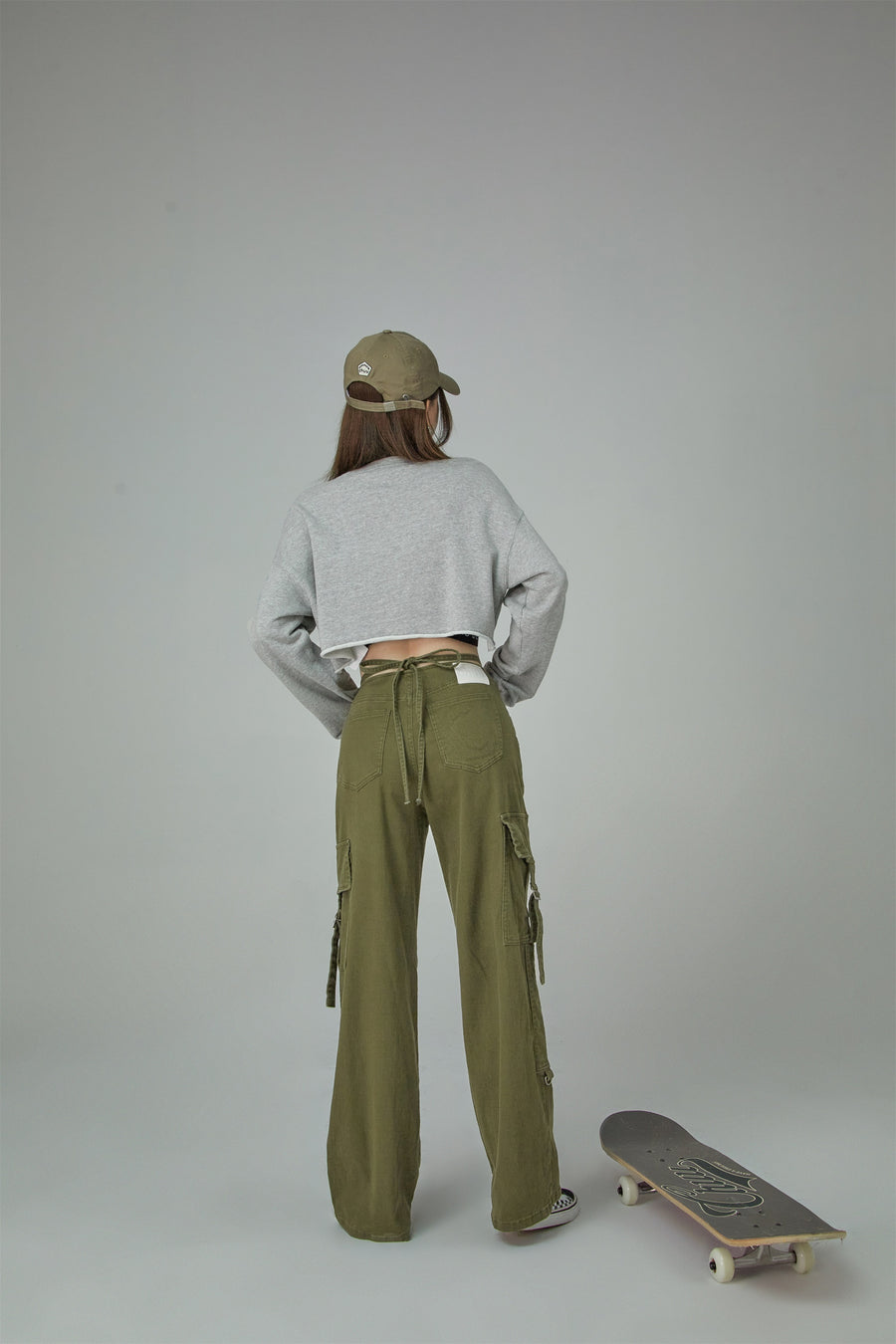 CHUU Pretty Warrior Solid High Waist Casual Pants