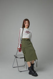 Cargo A-Line Long Skirt