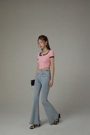 Big U-Neck Cropped T-Shirt