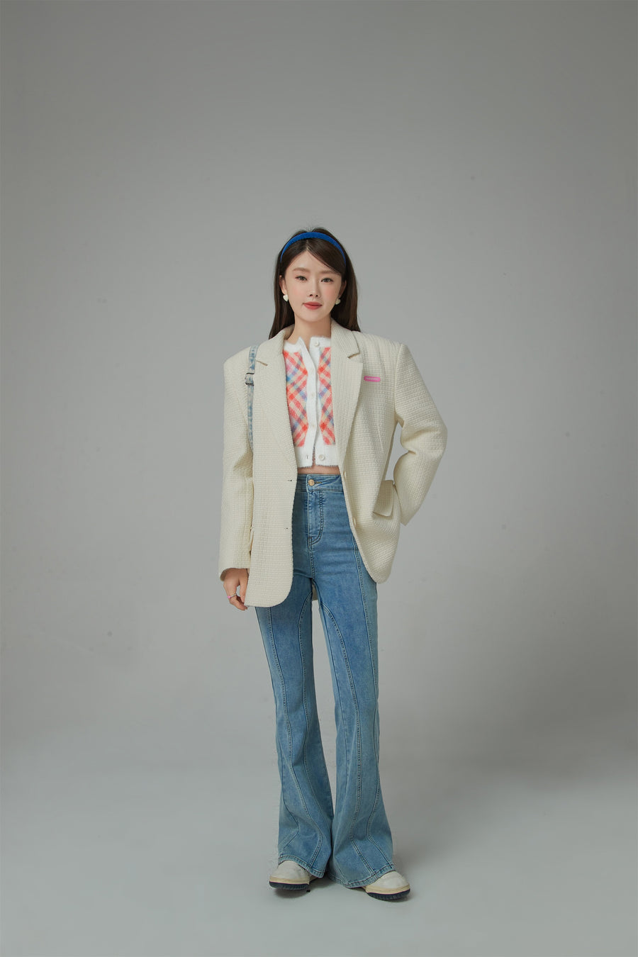 CHUU A Work Of Art Vintage Overfit Tweed Jacket