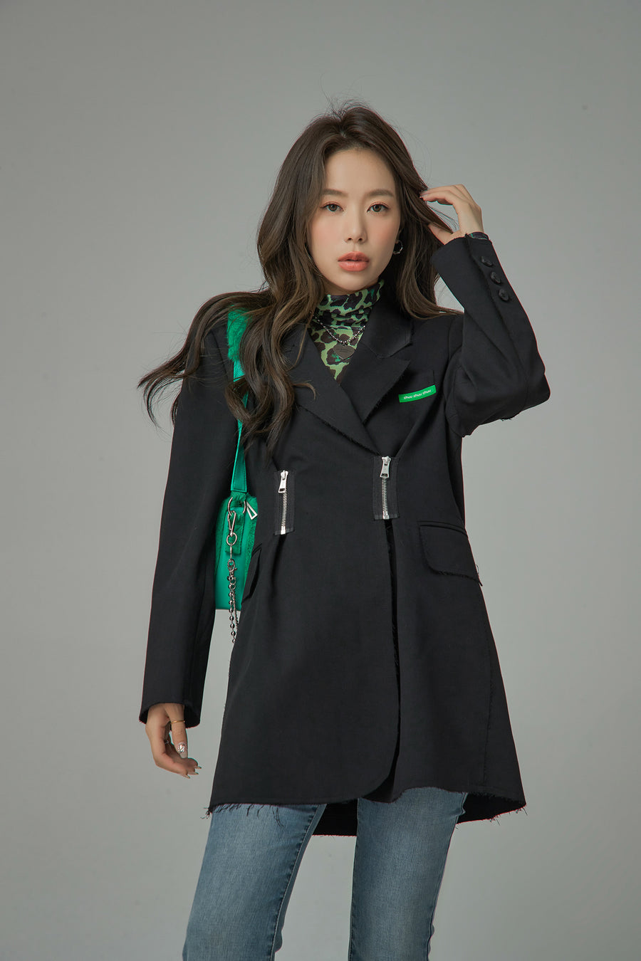 CHUU Also In The Mix Blazer Dress