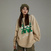 Cartoon Round Loose Fit Sweatshirt