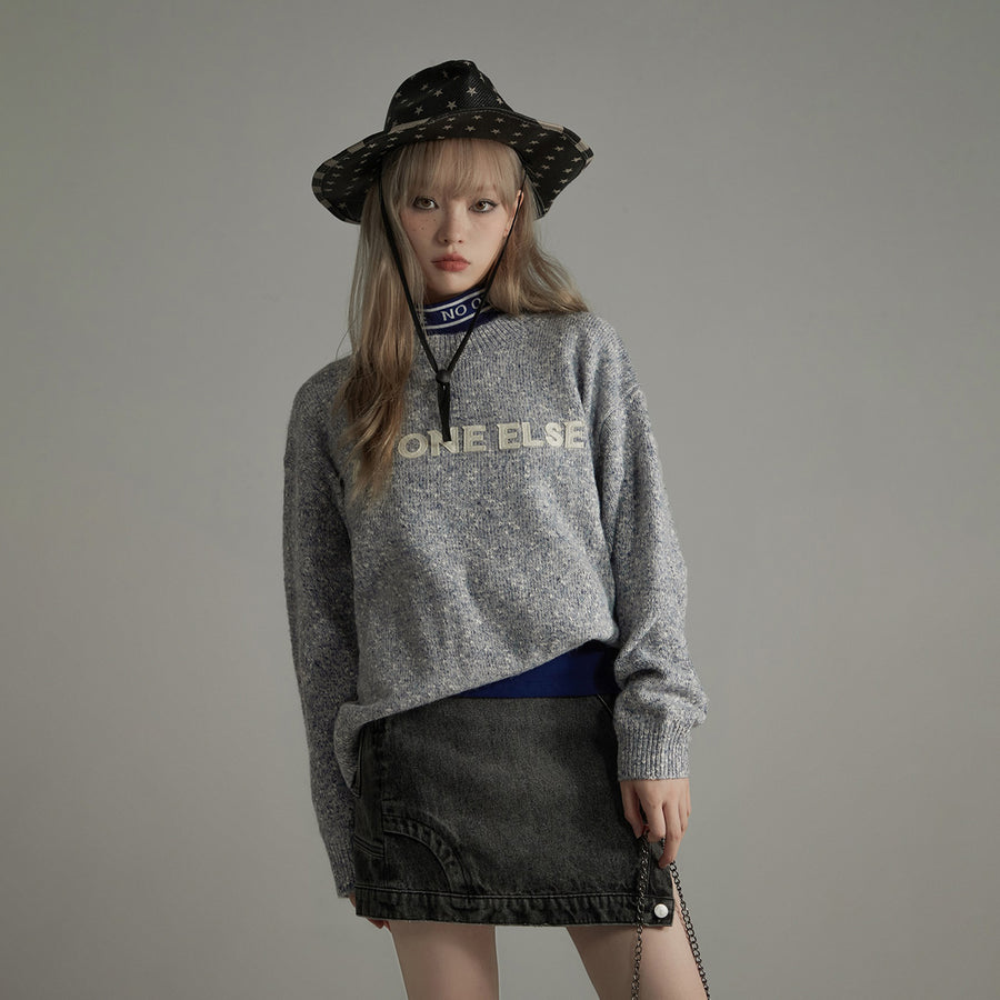 CHUU Round Loose Fit Knit Sweater