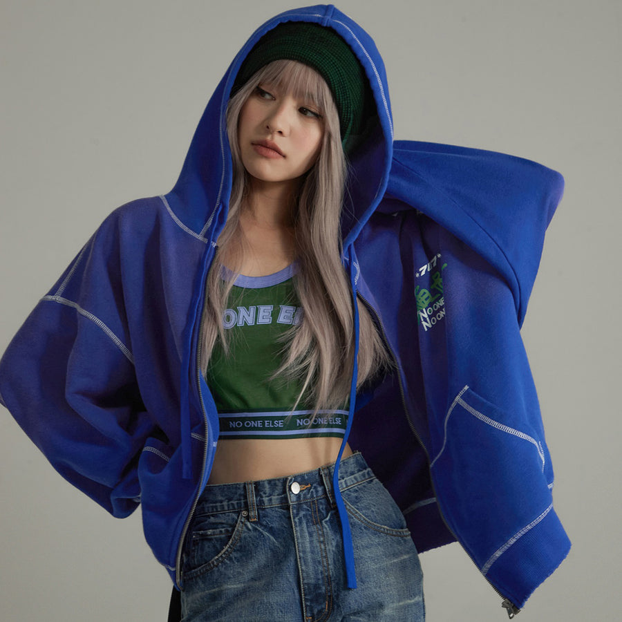 CHUU Gradient Pocket Loose Hoodie