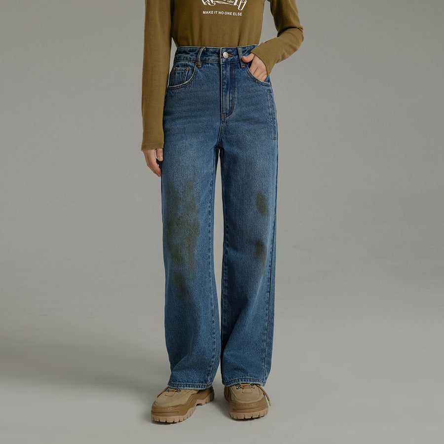 CHUU High-Waisted Denim Jeans