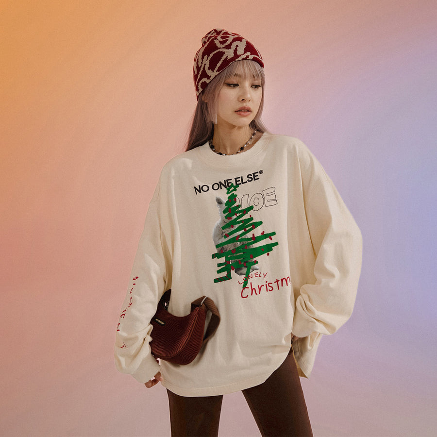 CHUU Christmas Tree Loose Fit T-Shirt