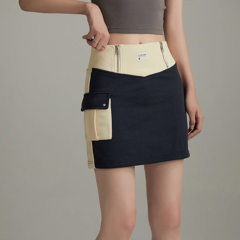 CHUU Sporty Side Pocket Mini Skirt