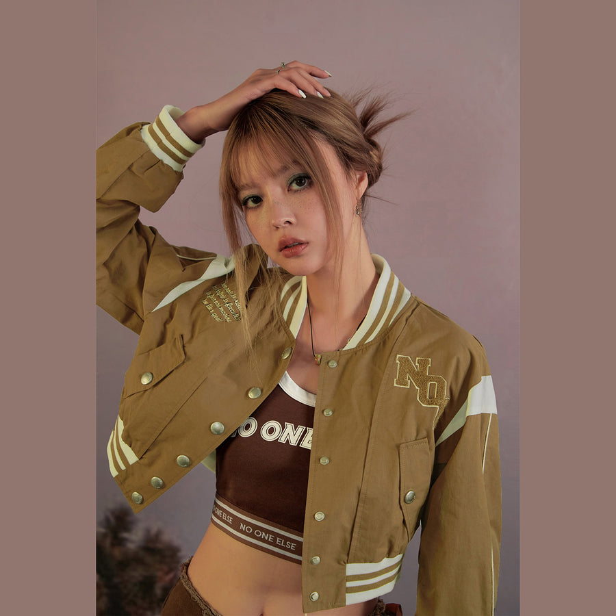 CHUU Say No Cropped Sport Jacket