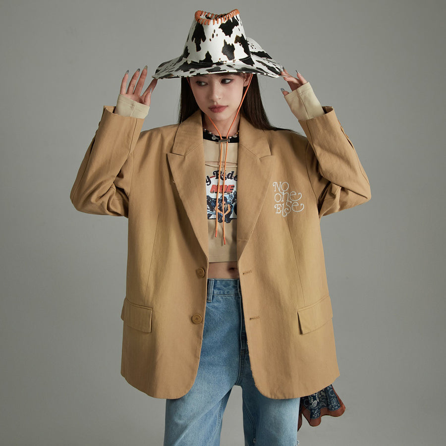 CHUU Noe Simple Loose Fit Blazer Outer Jacket