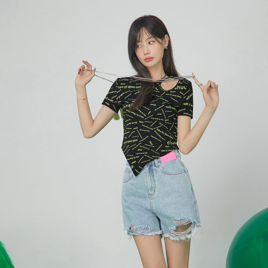 CHUU The Best Choice Cutout Top