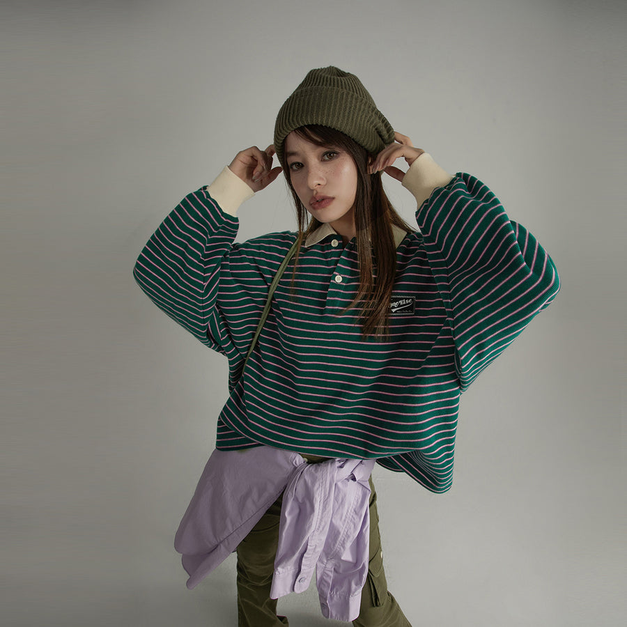 CHUU Stripe Inner Layer Sweatshirt